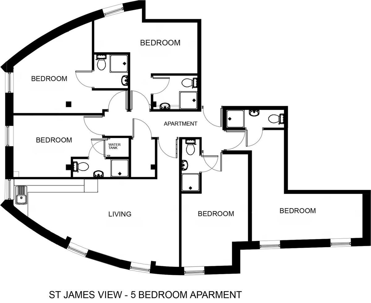5 bedroom apartment for rent St James' View, Newcastle, NE1 4NH UniHomes