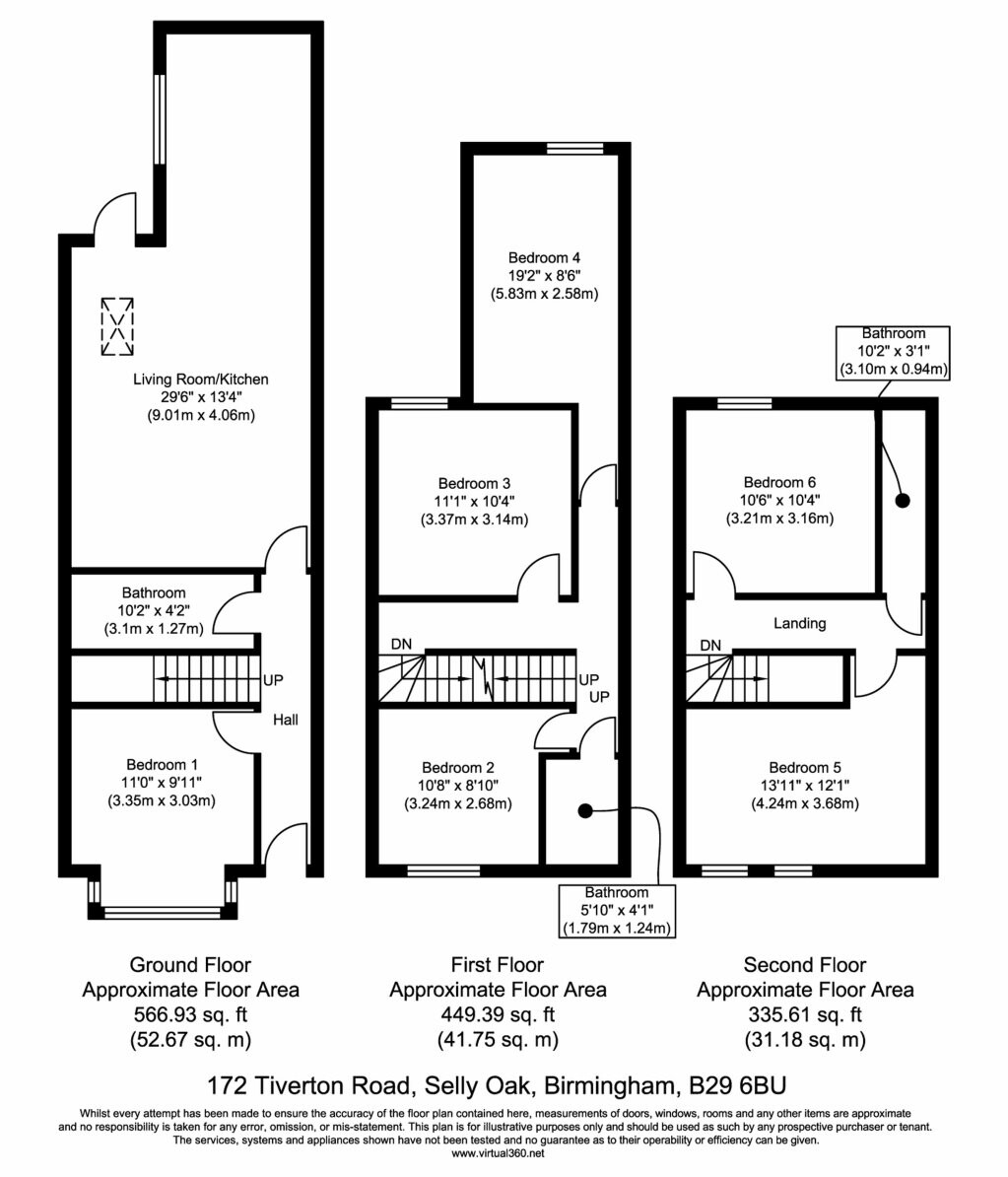 6 bedroom house for rent Tiverton Road Birmingham, B29 6BU UniHomes