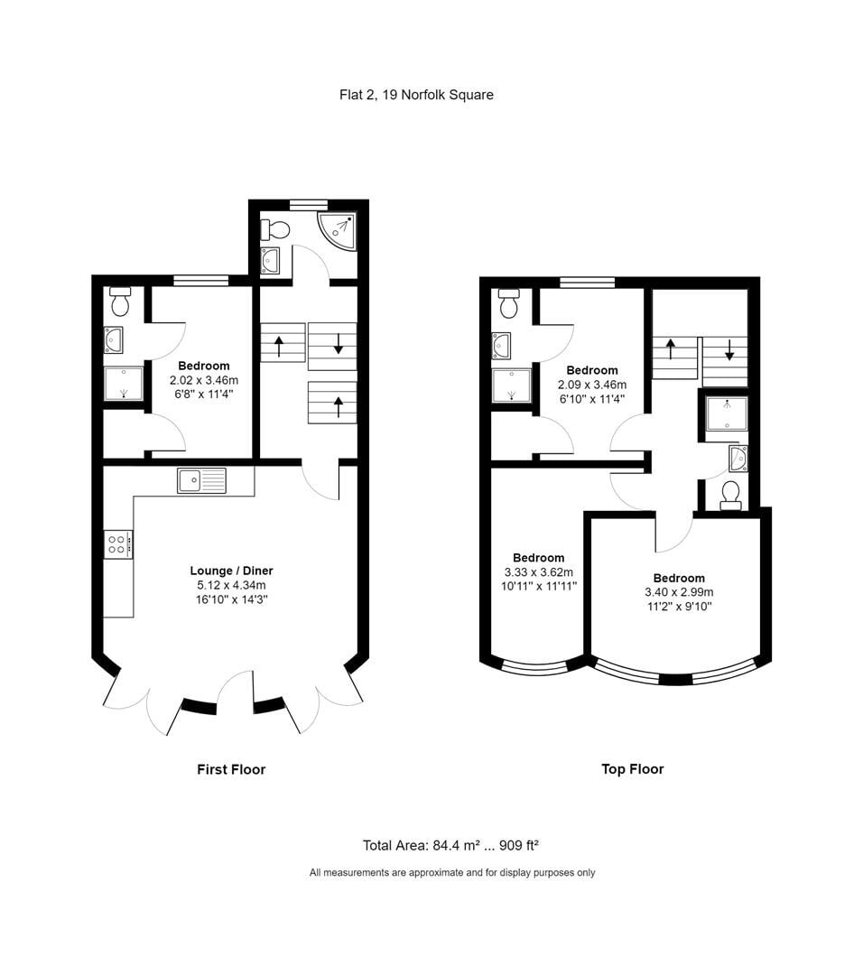 4 bedroom apartment for rent Norfolk Square, Brighton, BN1 2PB UniHomes