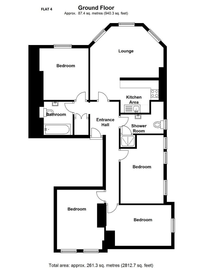 4 bedroom apartment for rent Lenton Road Nottingham, NG7 1DW UniHomes