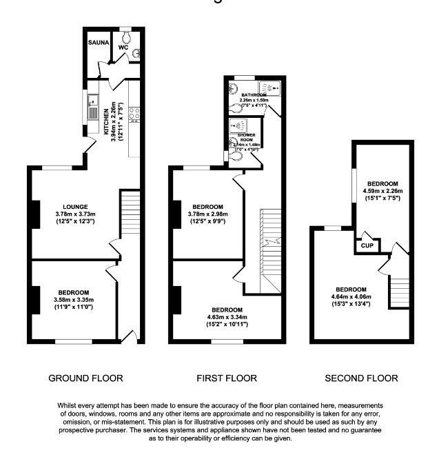 5 bedroom house for rent Wellington Street, Nottingham, NG3 1DX UniHomes
