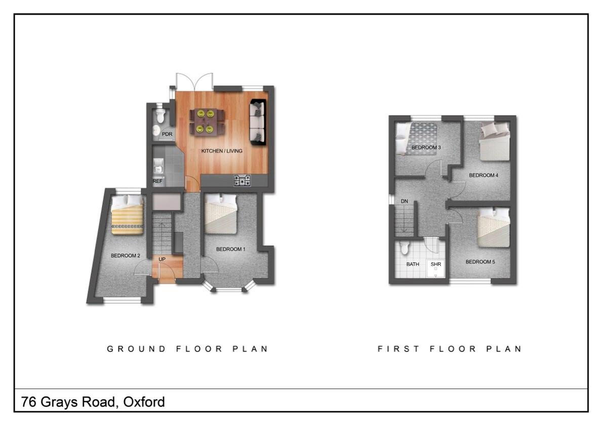 5 bedroom house for rent Grays Road, Oxford, OX3 7PY UniHomes