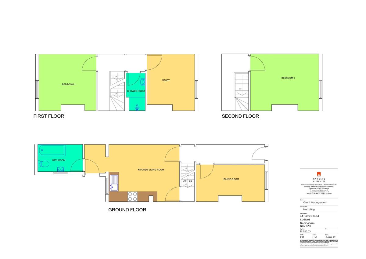 2 bedroom house for rent Hartley Road Radford Nottingham, NG7 3AD