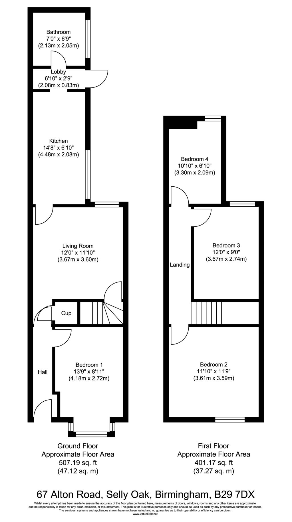 4 bedroom house for rent Alton Road Birmingham, B29 7DX UniHomes