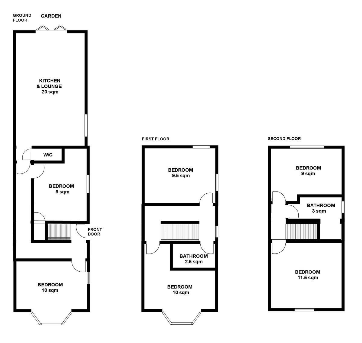6 bedroom house for rent Marlborough Street Nottingham, NG7 2LE UniHomes
