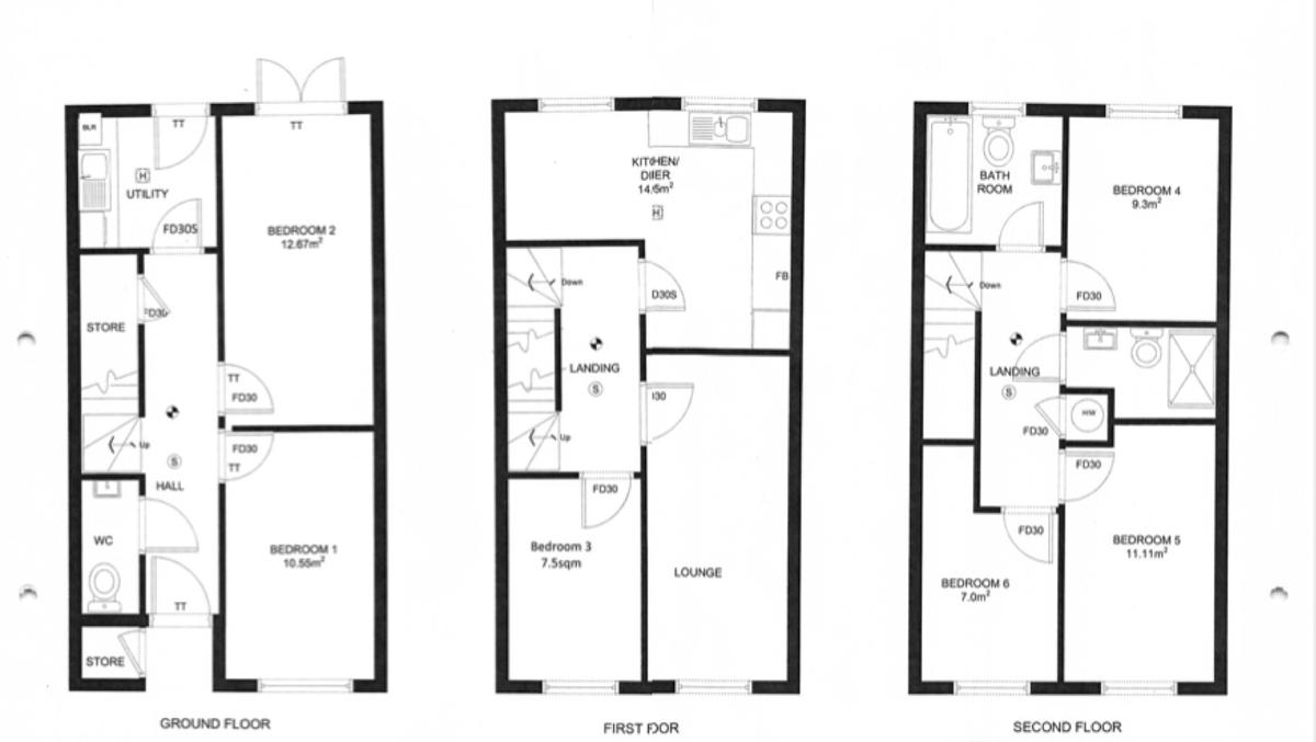 4 bedroom house for rent Albany Gardens Colchester, CO2 8HQ UniHomes