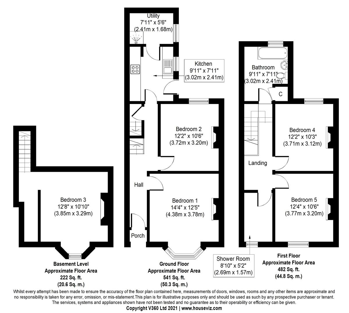 5 bedroom house for rent Sandfield Terrace Surrey, GU1 4LN UniHomes