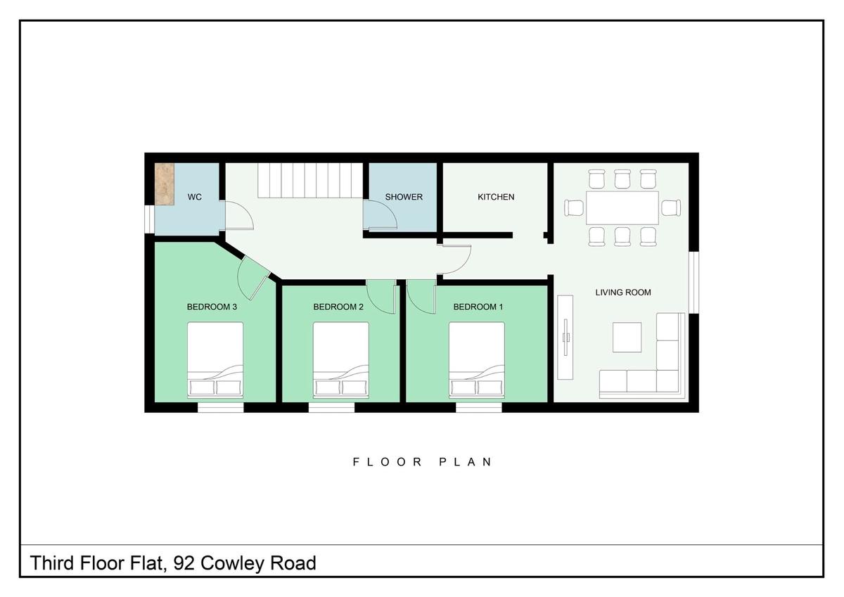 3 bedroom apartment for rent Cowley Road, Oxford, OX4 1JE UniHomes