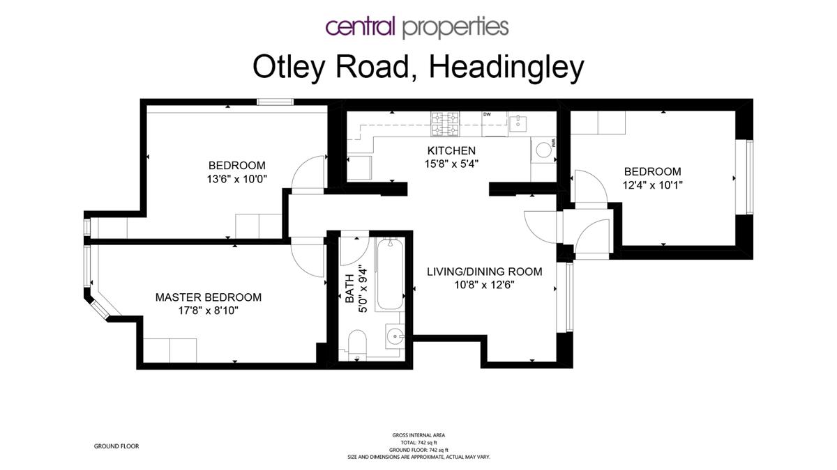 3 bedroom apartment for rent Otley Road, Leeds, LS16 5JX UniHomes