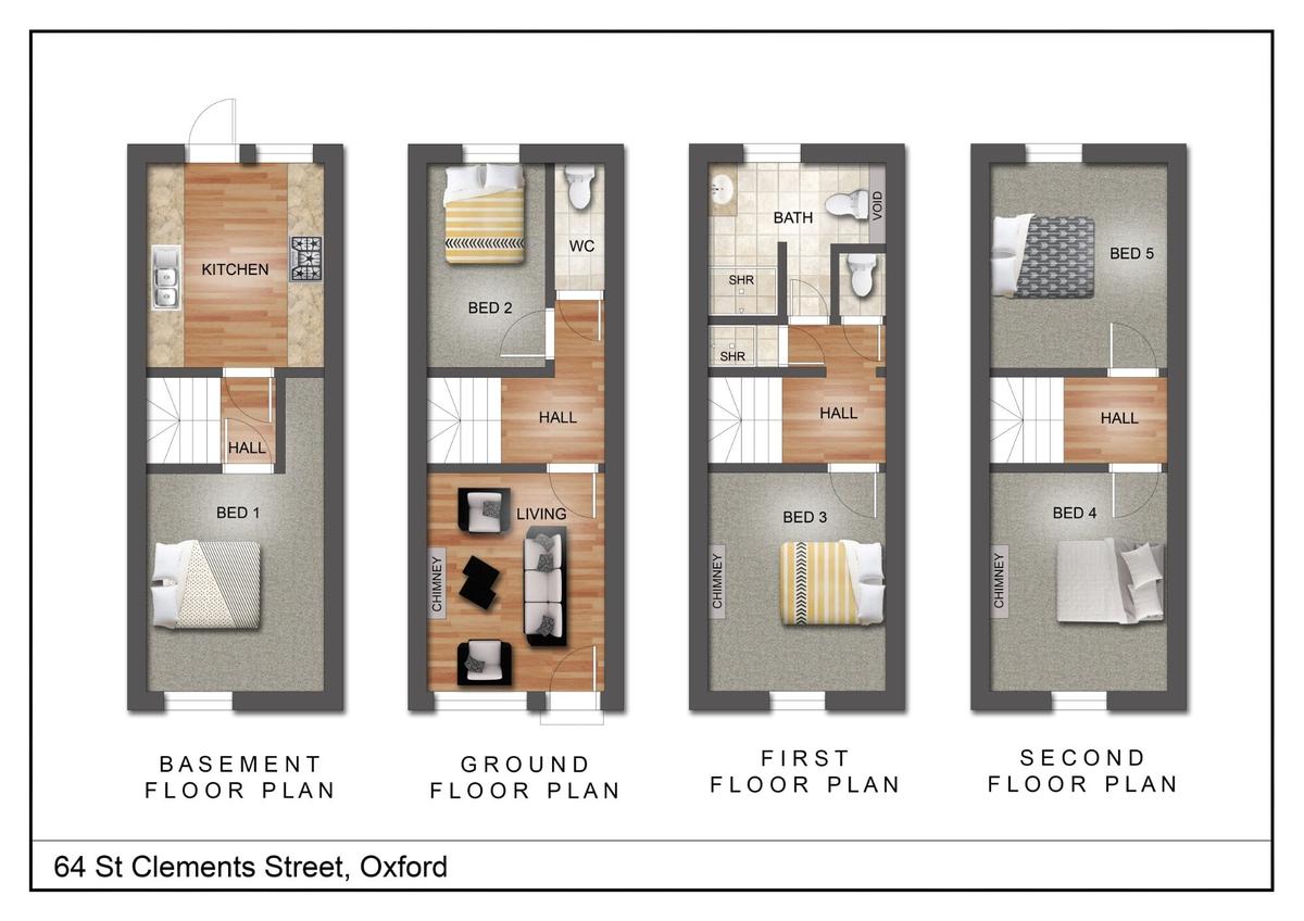 5 bedroom house for rent St Clements Street, Oxford, OX4 1AH UniHomes