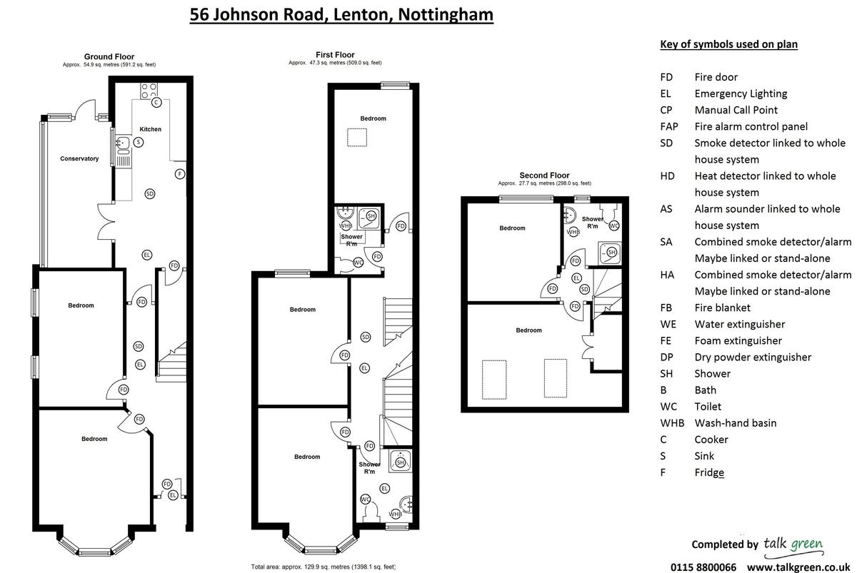 6 bedroom house for rent Johnson Road Nottingham, NG7 2BX UniHomes
