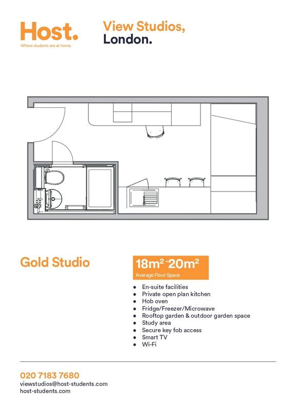 1 bedroom student apartment in Bermondsey, London