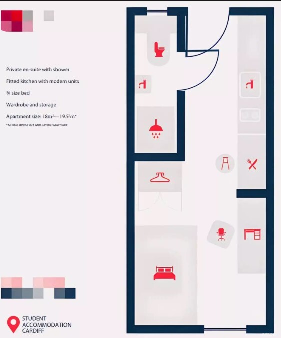 1 bedroom student apartment in Adamsdown, Cardiff