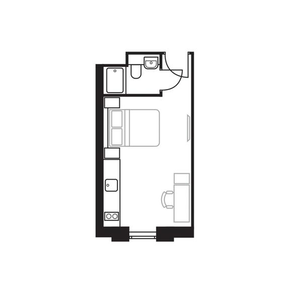 1 bedroom student apartment in City Centre, Birmingham