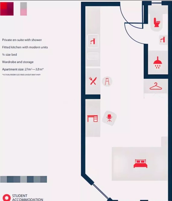 1 bedroom student apartment in Adamsdown, Cardiff