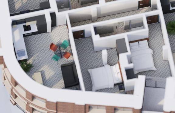 2 bedroom student apartment in Salford, Manchester