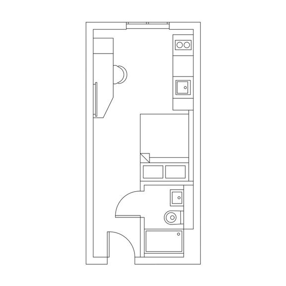 1 bedroom student apartment in City Centre, Nottingham