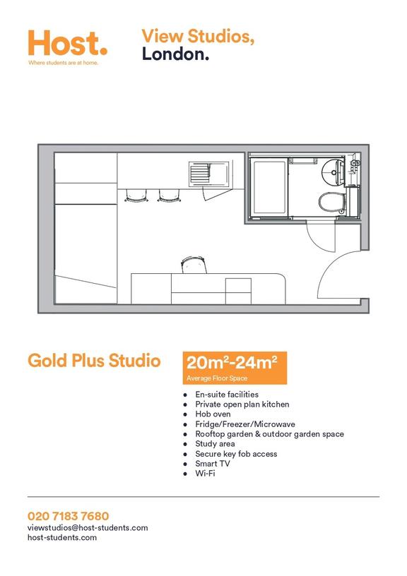 1 bedroom student apartment in Bermondsey, London