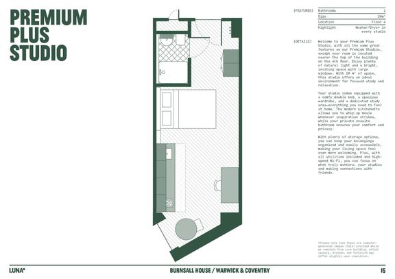 1 bedroom student apartment in Earlsdon, Coventry