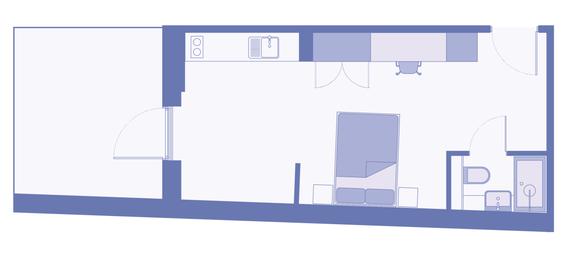 1 bedroom student apartment in City Centre, Leeds