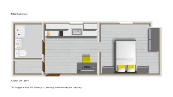 1 bedroom student apartment in City Centre, Coventry