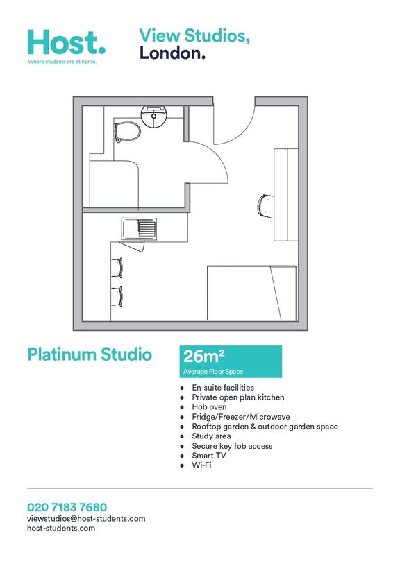 1 bedroom student apartment in Bermondsey, London