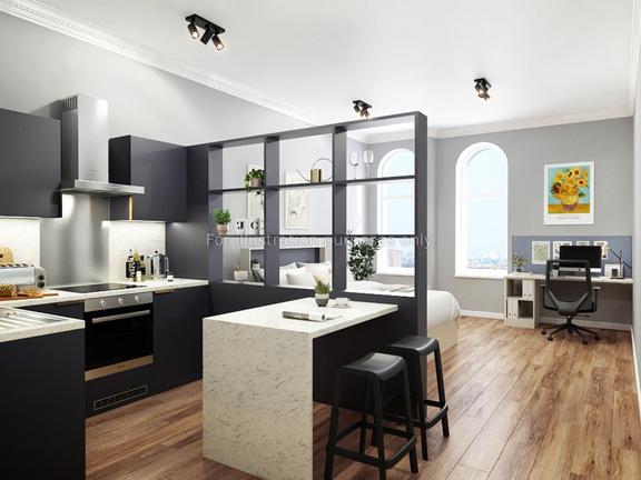 1 bedroom student apartment in City Centre, Leeds