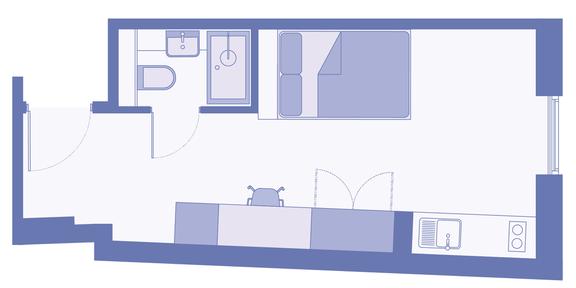 1 bedroom student apartment in City Centre, Leeds