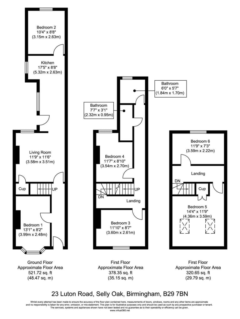 6 Bedroom House For Rent Luton Road Birmingham B29 7BN UniHomes 6-bedroom-house-for-rent-luton-road-birmingham-b29-7bn-unihomes