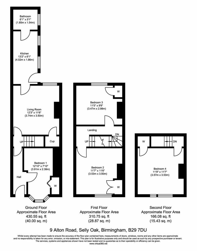 4 bedroom house for rent Alton Road Birmingham, B29 7DU UniHomes