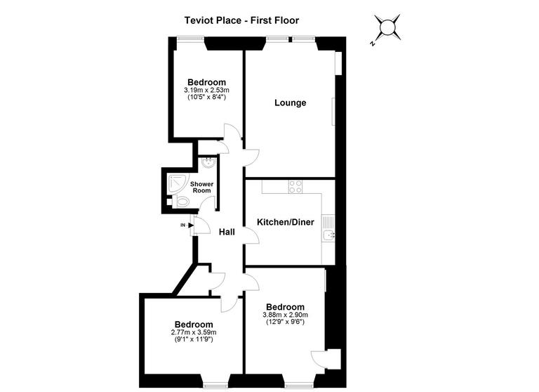 (1F1) Teviot Place, Old Town, Edinburgh, EH1 2QZ