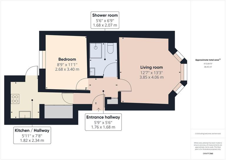 1 bedroom apartment for rent Roundhill Crescent Brighton, BN2 3GP