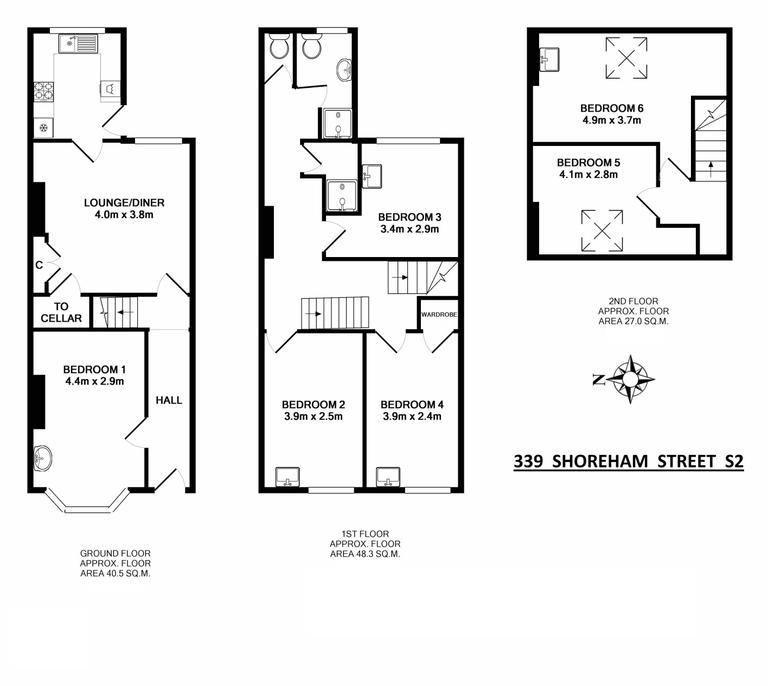 6 bedroom house for rent Shoreham Street Sheffield, S2 4FA UniHomes